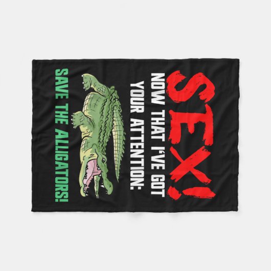 Rett der Alligatoren - Tierschutz für Krokodil Fleecedecke (Vorderseite (Horizontal))