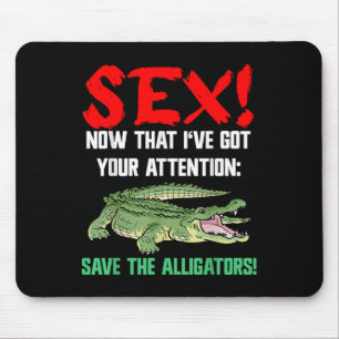 Rett der Alligatoren - Tierschutz für Krokodil Mousepad