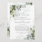 Rett der beiden neuen Termine Hochzeitsverzögerung Save The Date (Vorne/Hinten)