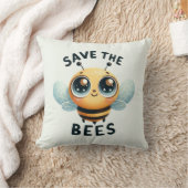 Rett der Bienen - Adorable Bee Cushion Kissen (Decke)
