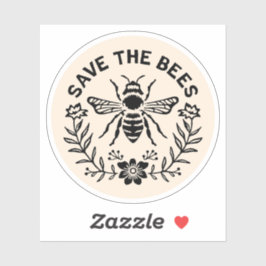 Rett der Bienen Aufkleber