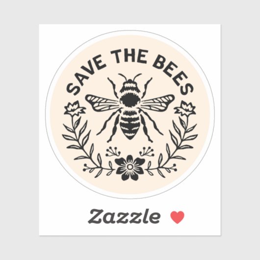 Rett der Bienen Aufkleber (Blatt)