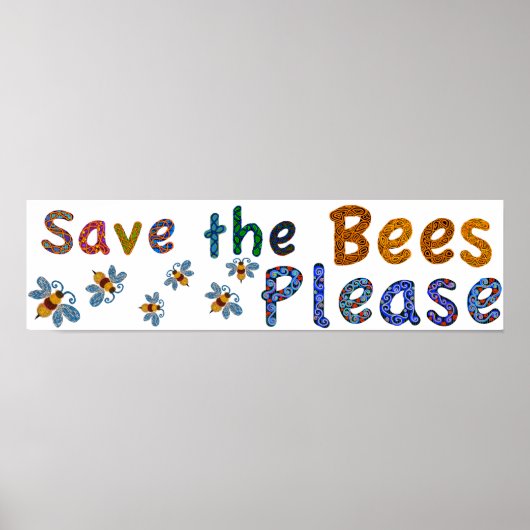 Rett der Bienen Bitte Plakat im Klassenzimmer (Vorne)