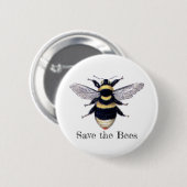 Rett der Bienen Button (Vorne & Hinten)