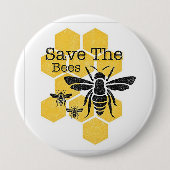Rett der Bienen Button (Vorderseite)
