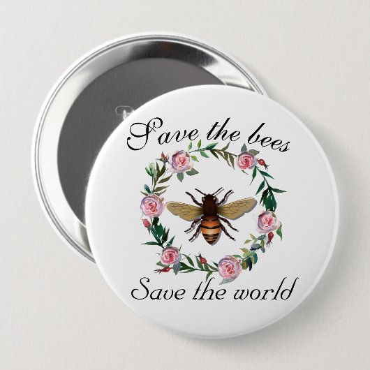 Rett der Bienen den World Button Gerettet (Vorne & Hinten)