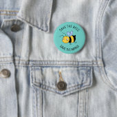 Rett der Bienen, der müden Arbeiterbiene auf Grün Button (Beispiel)
