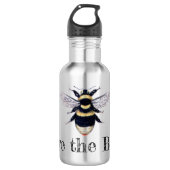 Rett der Bienen Edelstahlflasche (Vorderseite)