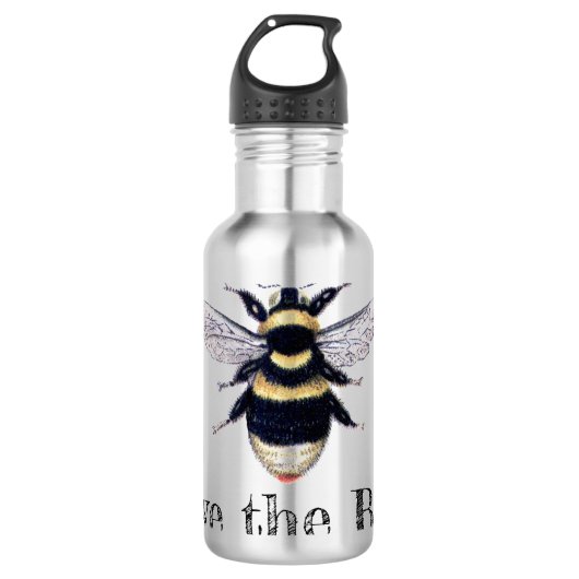Rett der Bienen Edelstahlflasche (Vorderseite)