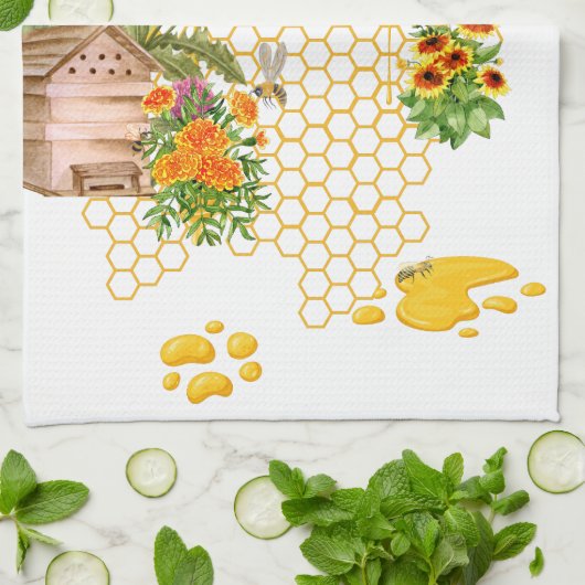 Rett der Bienen Geschirrtuch (Gefaltet)