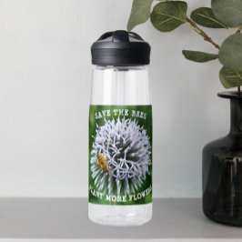 Rett der Bienen Globe Thistle Floral Trinkflasche