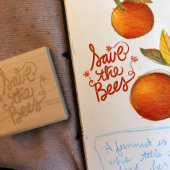 Rett der Bienen Gummistempel