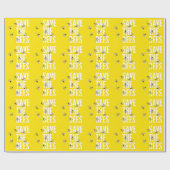 Rett der Bienen-HONEYCOMB-Honigtopf Geschenkpapier (Flach)