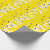Rett der Bienen-HONEYCOMB-Honigtopf Geschenkpapier (Ecke)