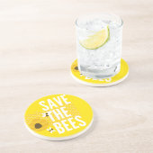 Rett der Bienen-HONEYCOMB-Honigtopf Getränkeuntersetzer (Seite)