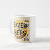 Rett der Bienen Kaffeetasse (Vorderseite Links)