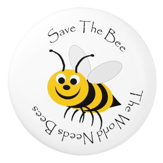 Rett der Bienen Keramikknauf (Vorderseite)