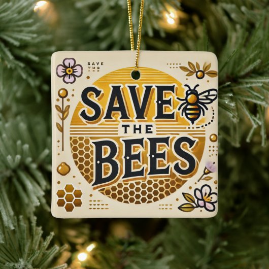 Rett der Bienen Keramikornament (Baum)