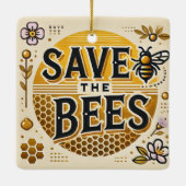 Rett der Bienen Keramikornament (Rückseite)
