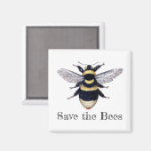 Rett der Bienen Magnet (Vorderseite/Rückseite)