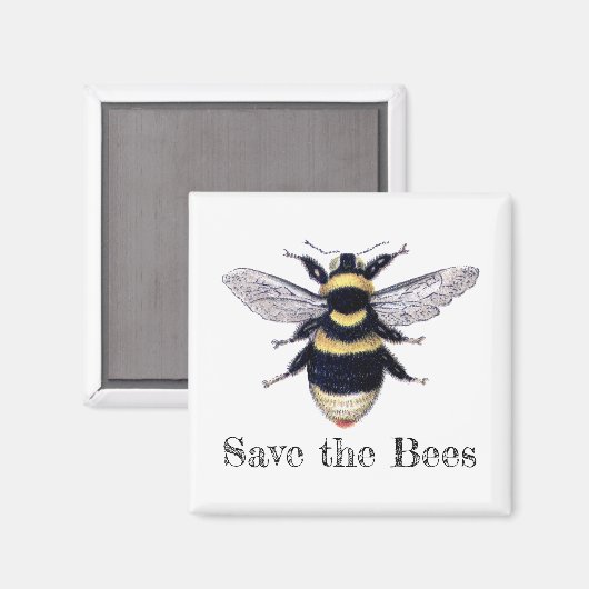 Rett der Bienen Magnet (Vorderseite/Rückseite)