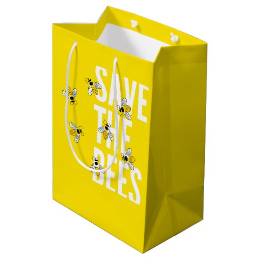 Rett der Bienen Mittlere Geschenktüte (Rückseite Schrägansicht)