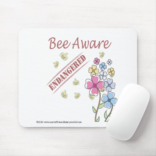 Rett der Bienen Mousepad (Mit Mouse)