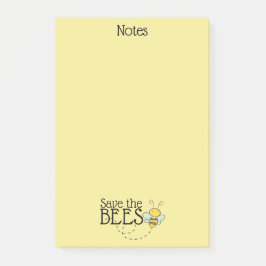 Rett der Bienen-Nachhinweise Post-it Klebezettel