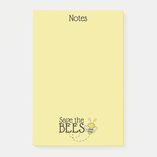 Rett der Bienen-Nachhinweise Post-it Klebezettel (Vorderseite)