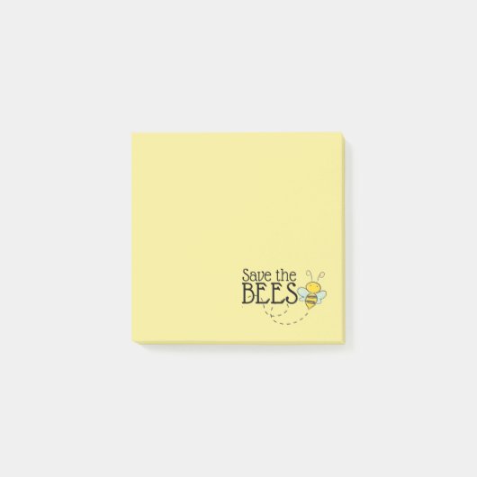 Rett der Bienen-Nachhinweise Post-it Klebezettel (Vorderseite)