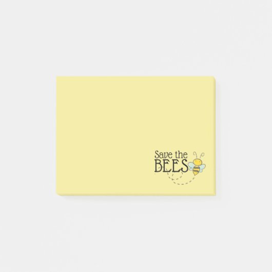 Rett der Bienen-Nachhinweise Post-it Klebezettel (Vorderseite)