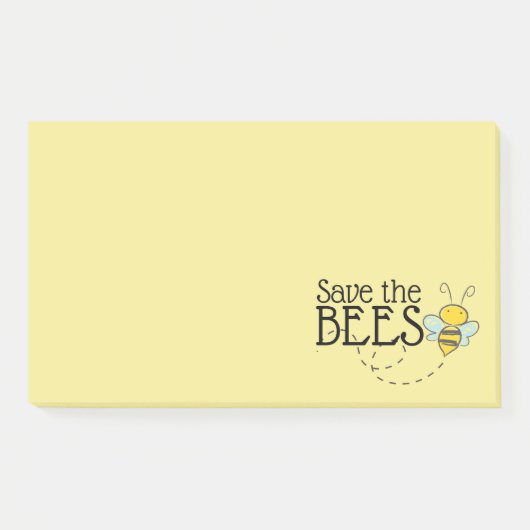 Rett der Bienen-Nachhinweise Post-it Klebezettel (Vorderseite)