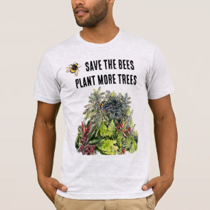 Rett der Bienen, Pflanze mehr Bäume T-Shirt