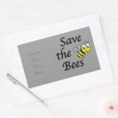 Rett der Bienen Rechteckiger Aufkleber (Umschlag)