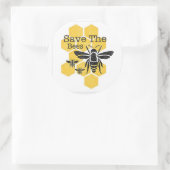 Rett der Bienen Runder Aufkleber (Tasche)