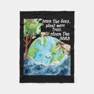 Rett der Bienen - Tag des Umweltschutzes Fleecedecke