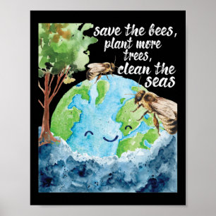 Rett der Bienen - Tag des Umweltschutzes Poster
