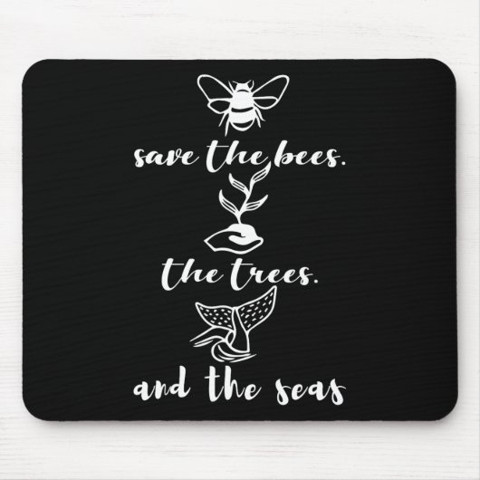 Rett der Bienen und der Meeresumwelt Mousepad (Vorne)