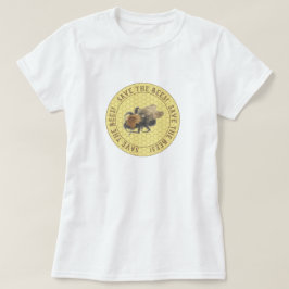 Rett der Bienen | Vintage Honigbiene und Honeycomb T-Shirt