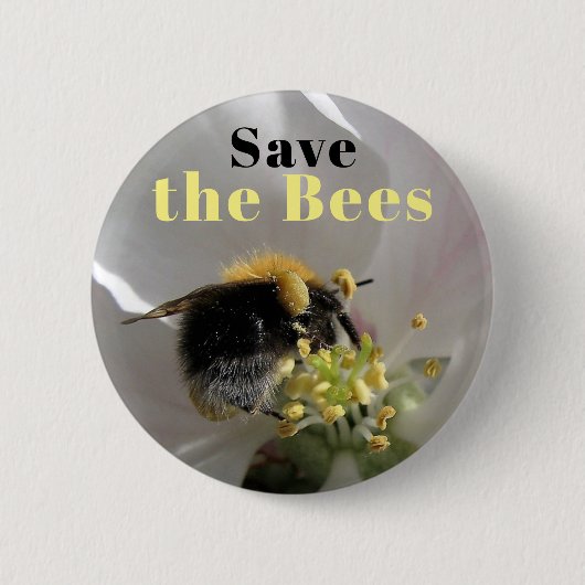 Rett der BienenHummel auf der Schaltfläche "Apple Button (Vorderseite)