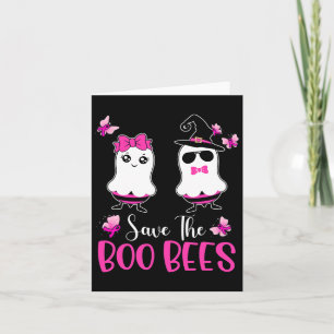 Rett der "Boo Bees Fun Breast Cancer Awareness Hal Karte