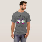 Rett der Boobienen, Funny Breast Cancer Awareness T-Shirt (Vorne ganz)
