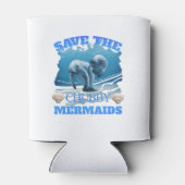 Rett der Chubby Mermaids Manatees Dosenkühler (Rückseite)