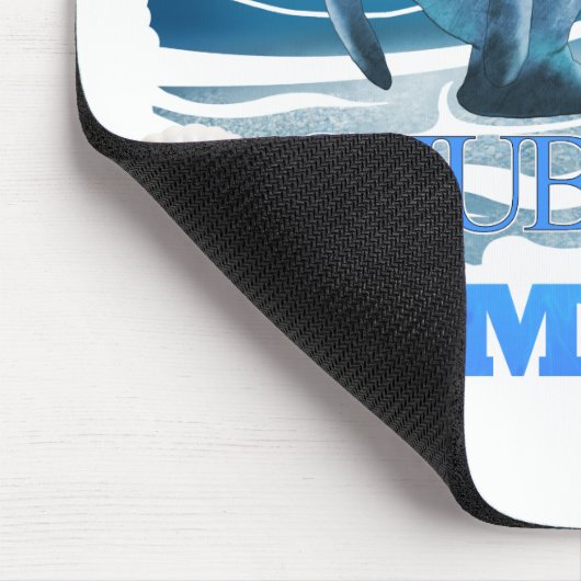 Rett der Chubby Mermaids Manatees Mousepad (Ecke)