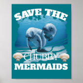 Rett der Chubby Mermaids Manatees Poster (Vorne)