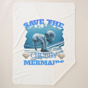 Rett der Chubby Mermaids Manatees Sherpadecke