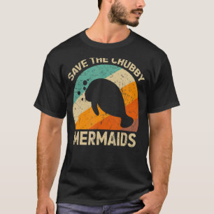 Rett der Chubby Sea Cow Mermaids Manatee Floaty Po T-Shirt