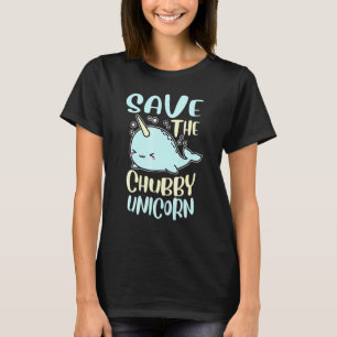 Rett der Chubby Unicorn Narwhal T-Shirt