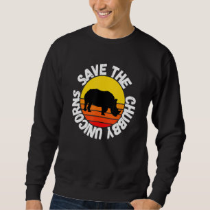 Rett der Chubby Unicorns farbenfrohe Rhino Sweatshirt