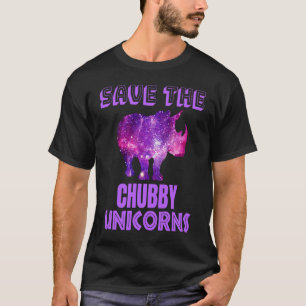 Rett der Chubby Unicorns Fat Rhino Galaxy Vintag T-Shirt